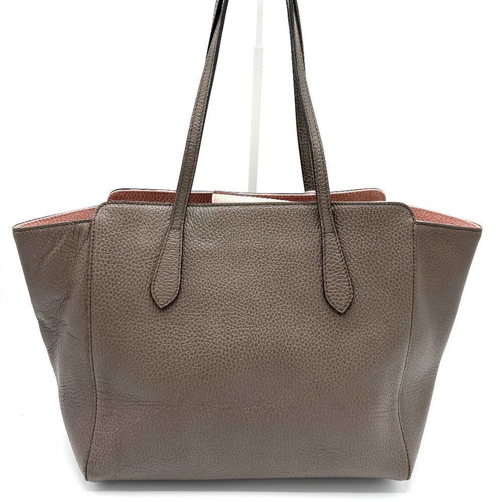 Gucci Bicolor Pebbled Leather Medium Swing Tote - Picture 3 of 10